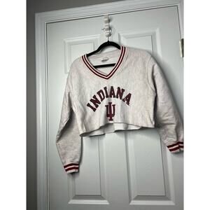 Champion Reverse Weave Indiana University Cropped Sweatshirt Sz: XS